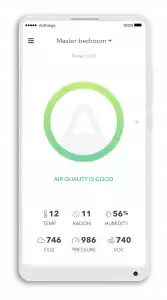 Airthings Wave Plus app